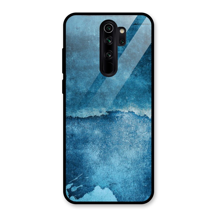 Blue Paint Wall Glass Back Case for Redmi Note 8 Pro