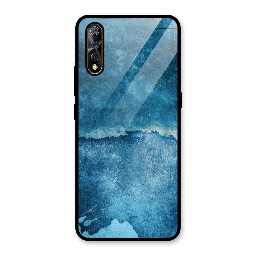 Blue Paint Wall Glass Back Case for Vivo S1