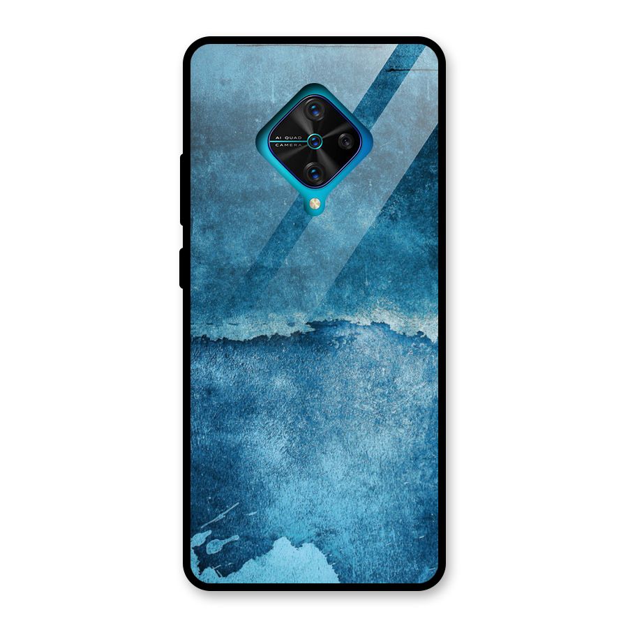 Blue Paint Wall Glass Back Case for Vivo S1 Pro