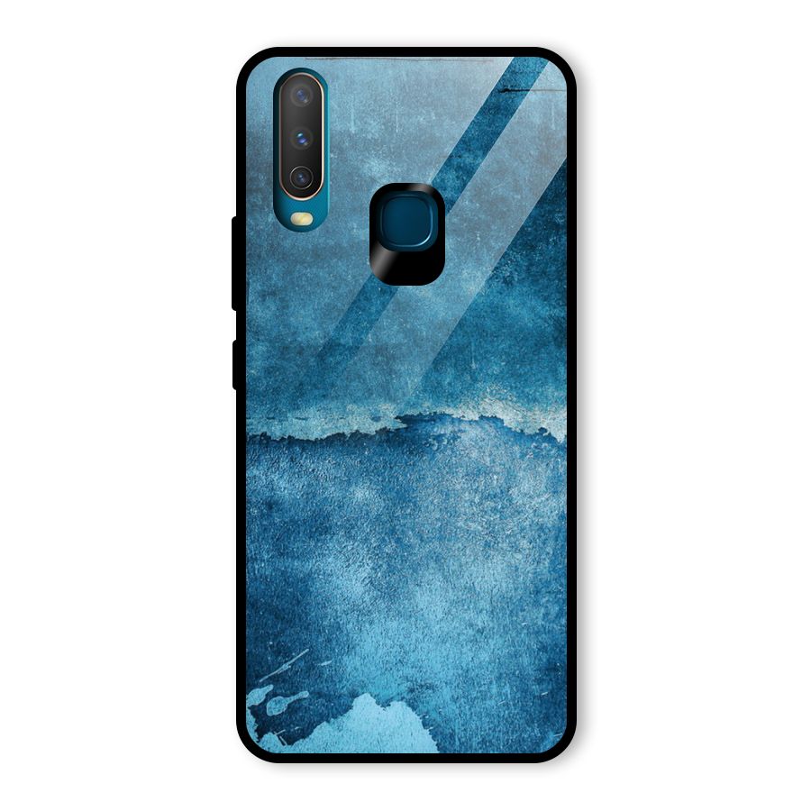 Blue Paint Wall Glass Back Case for Vivo U10