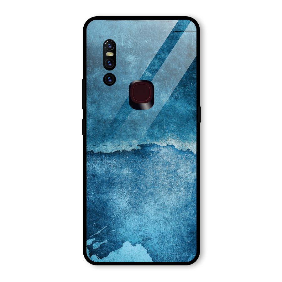 Blue Paint Wall Glass Back Case for Vivo V15