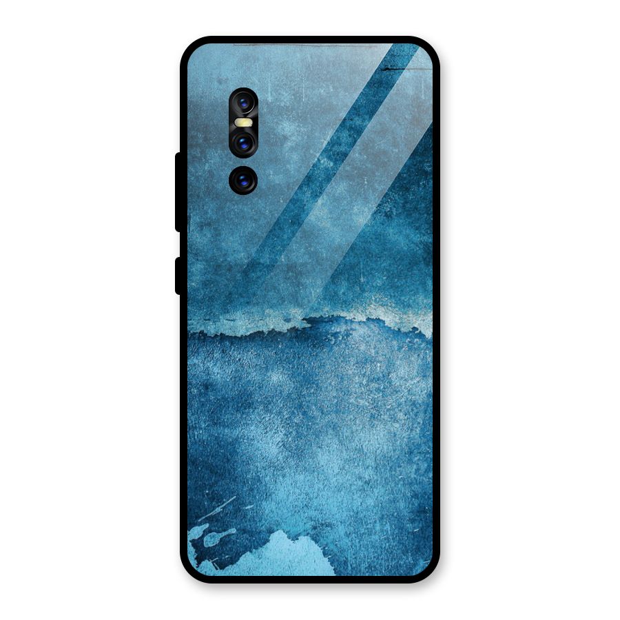 Blue Paint Wall Glass Back Case for Vivo V15 Pro