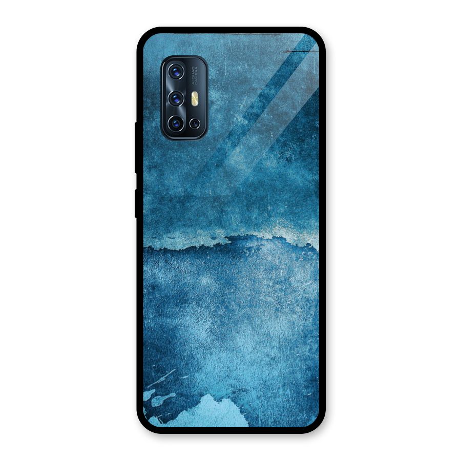 Blue Paint Wall Glass Back Case for Vivo V17