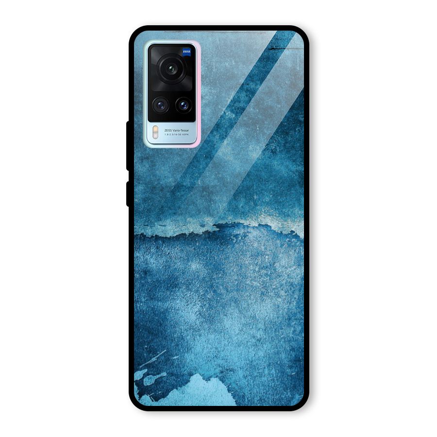 Blue Paint Wall Glass Back Case for Vivo X60