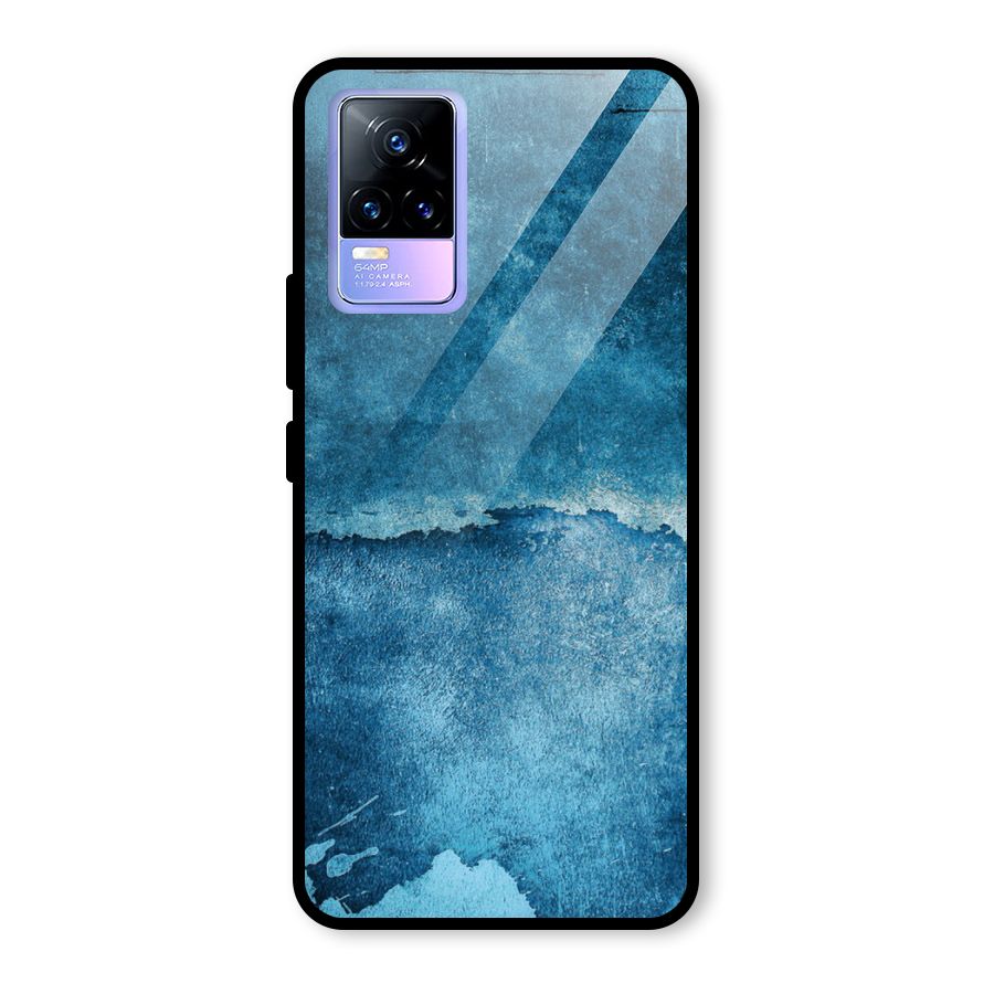 Blue Paint Wall Glass Back Case for Vivo Y73