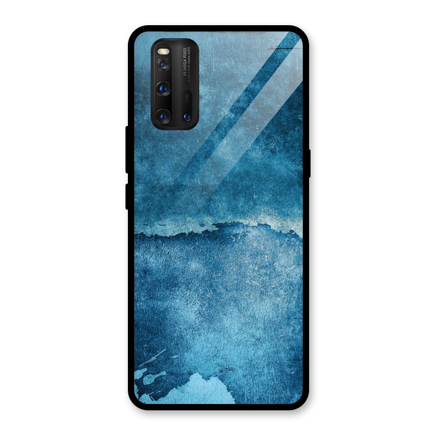 Blue Paint Wall Glass Back Case for Vivo iQOO 3