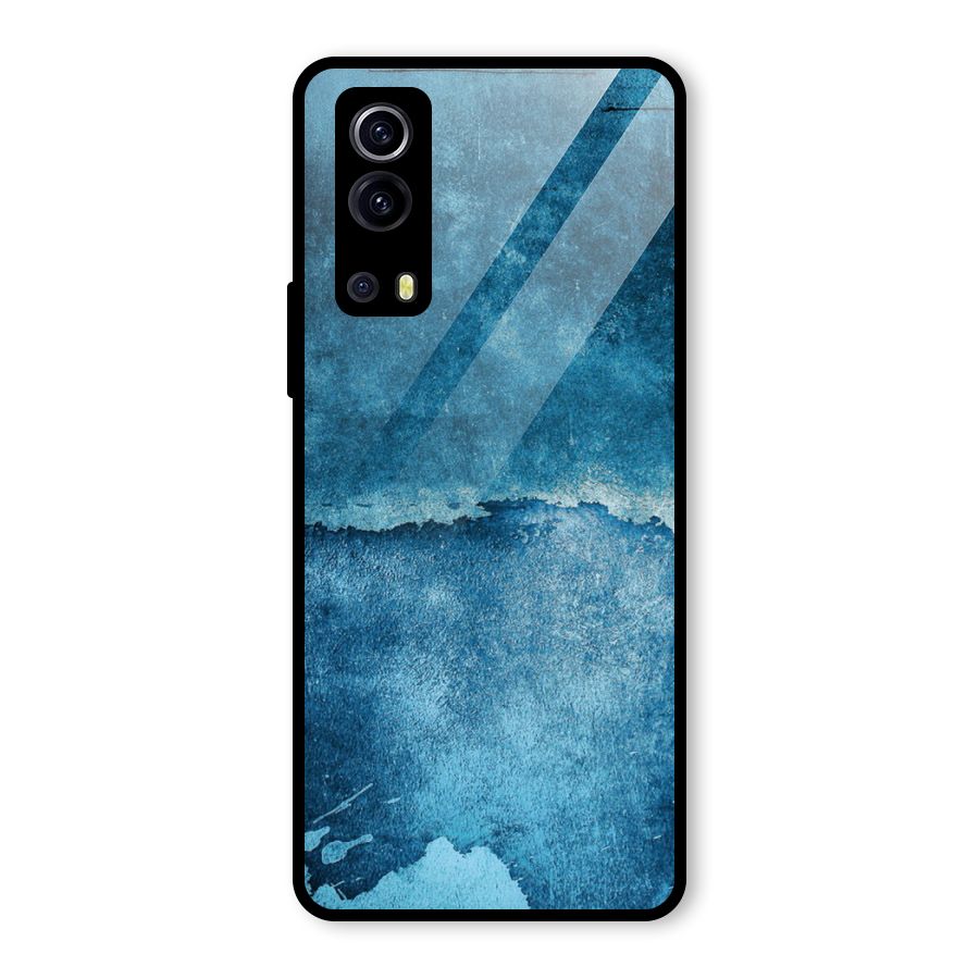 Blue Paint Wall Glass Back Case for Vivo iQOO Z3