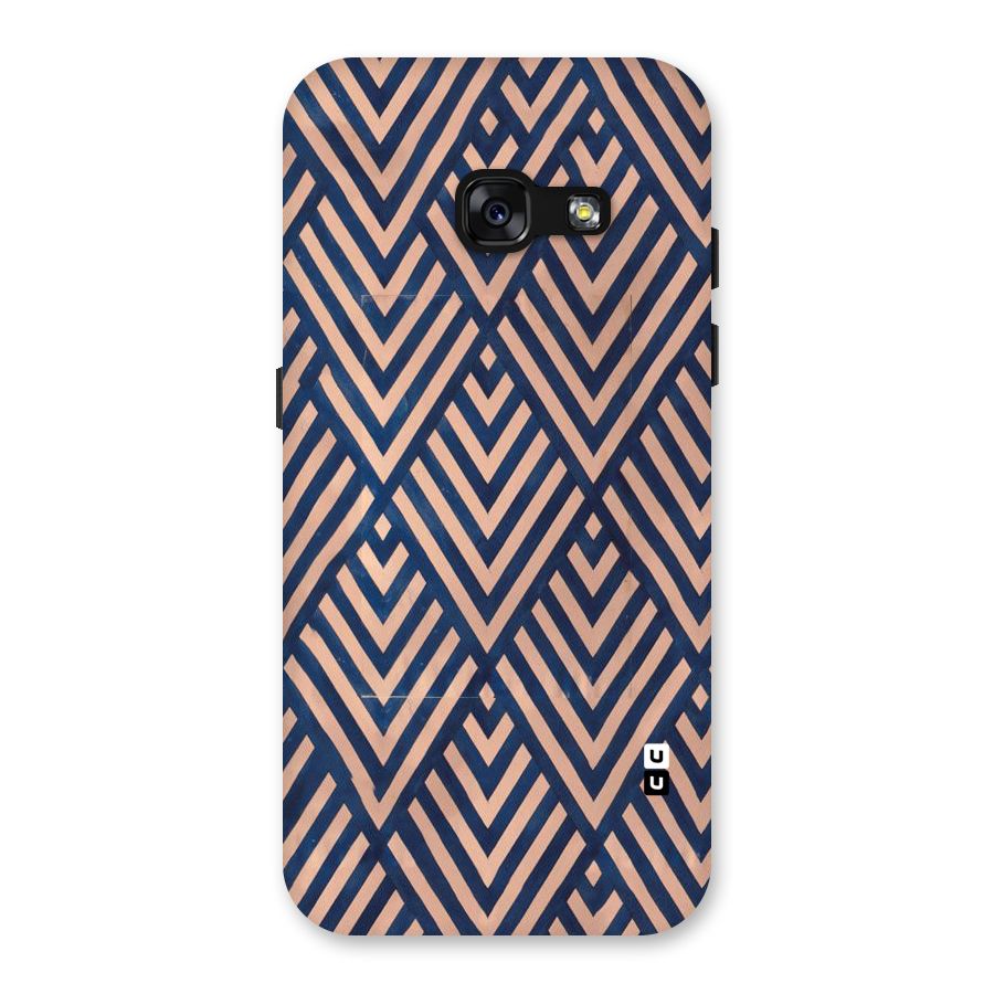 Blue Peach Back Case for Galaxy A3 (2017)