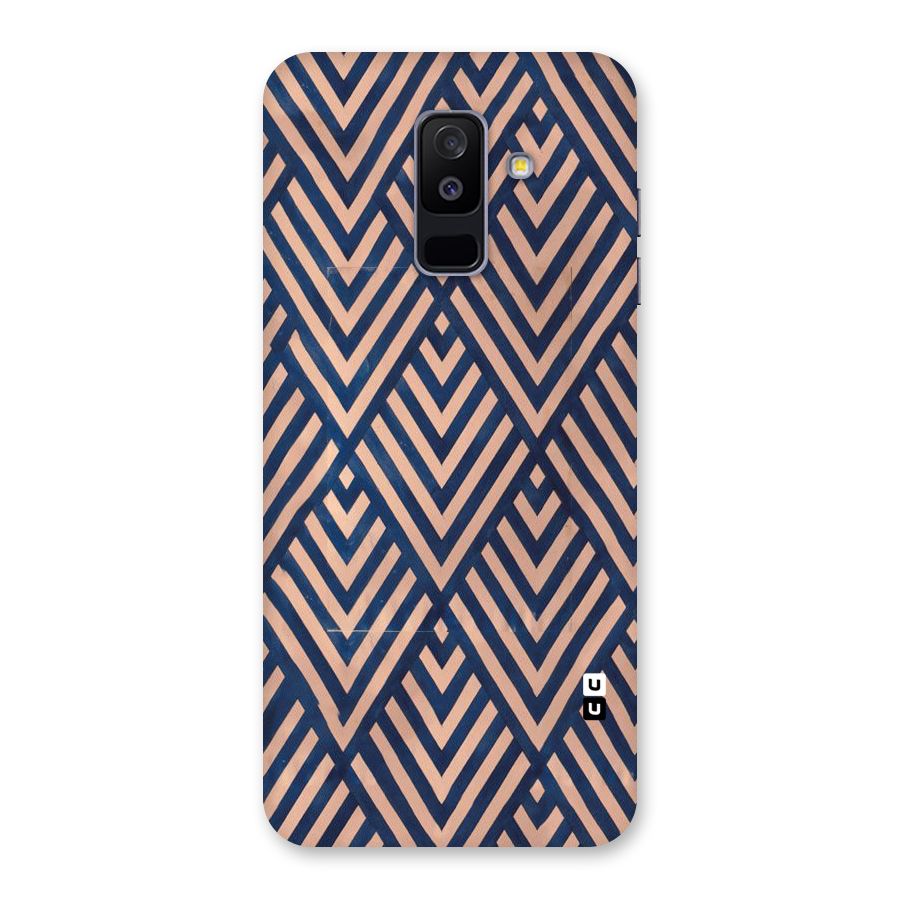 Blue Peach Back Case for Galaxy A6 Plus