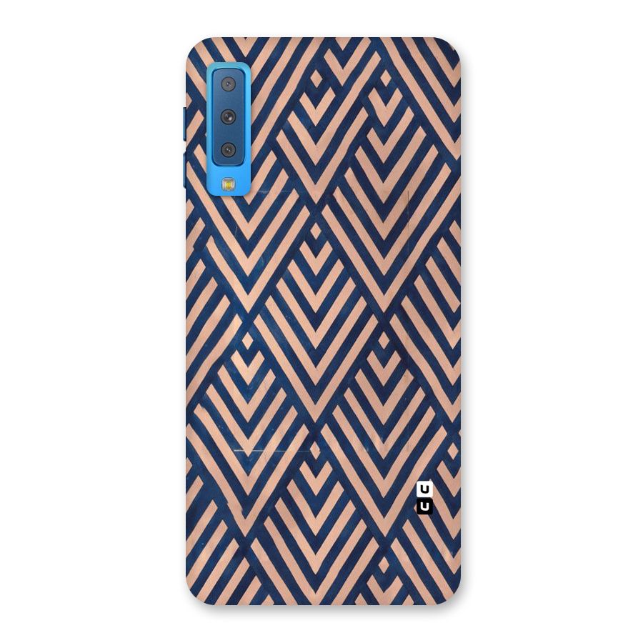 Blue Peach Back Case for Galaxy A7 (2018)
