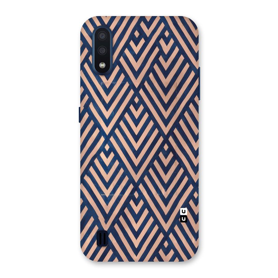 Blue Peach Back Case for Galaxy M01
