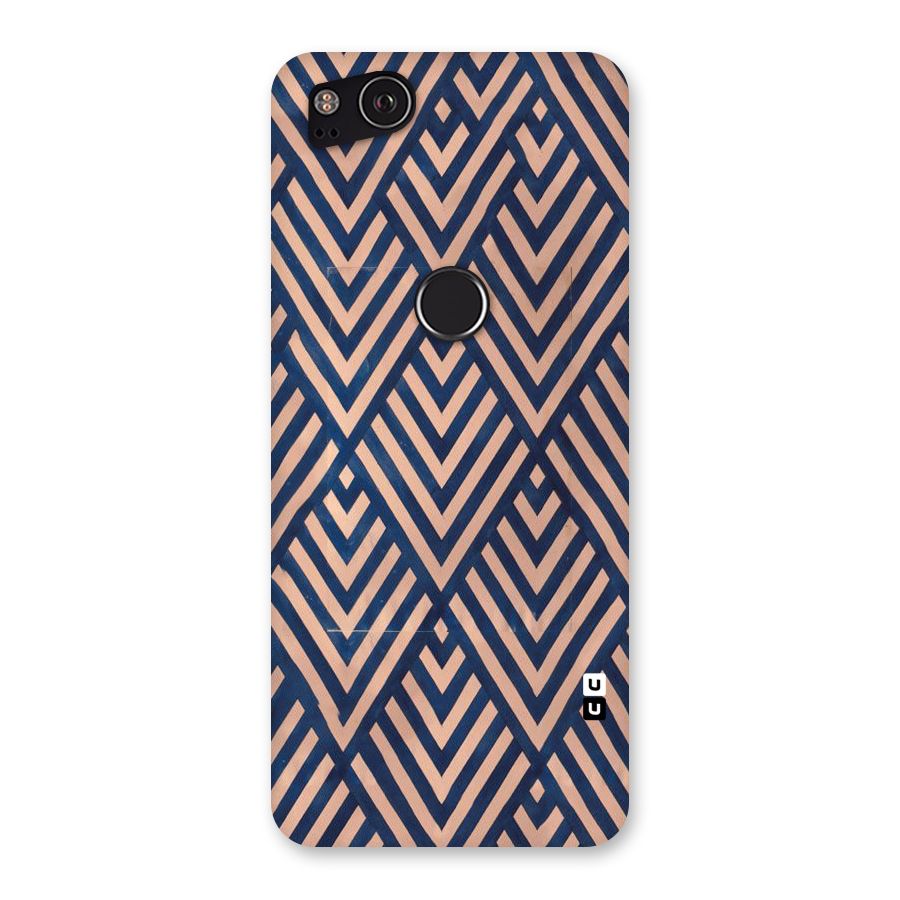Blue Peach Back Case for Google Pixel 2