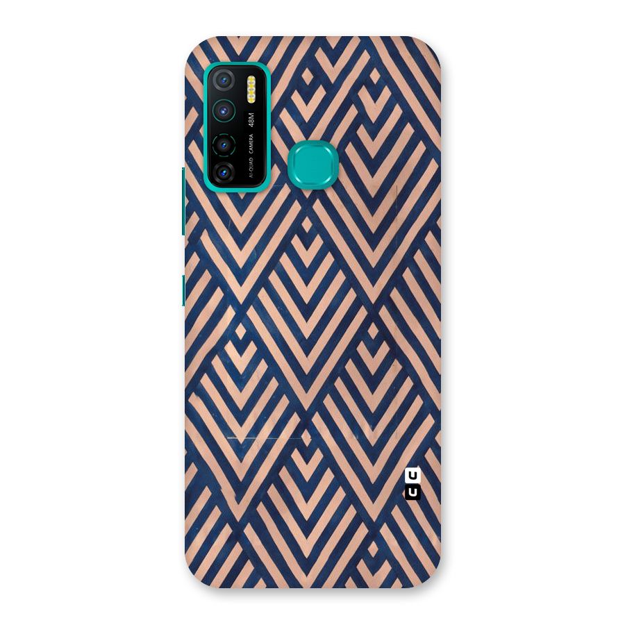 Blue Peach Back Case for Infinix Hot 9 Pro