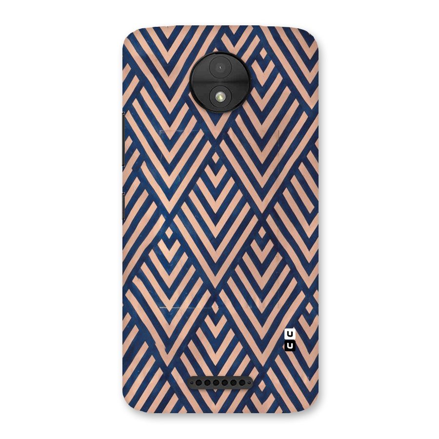 Blue Peach Back Case for Moto C