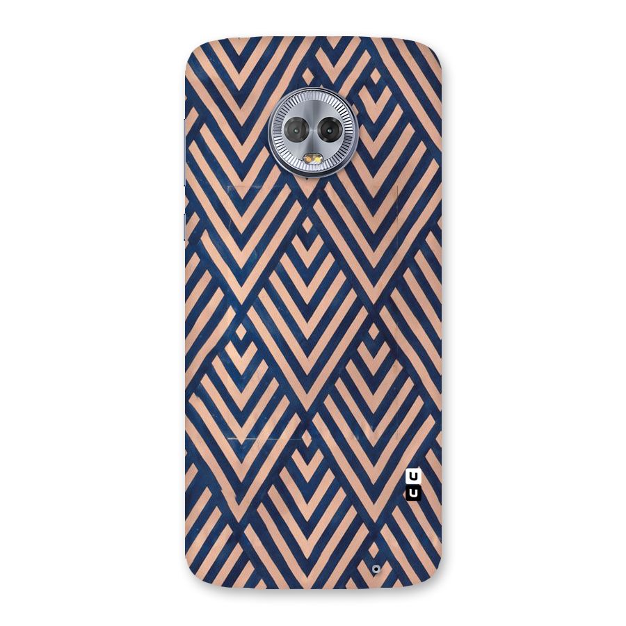 Blue Peach Back Case for Moto G6 Plus