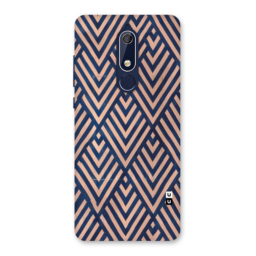 Blue Peach Back Case for Nokia 5.1