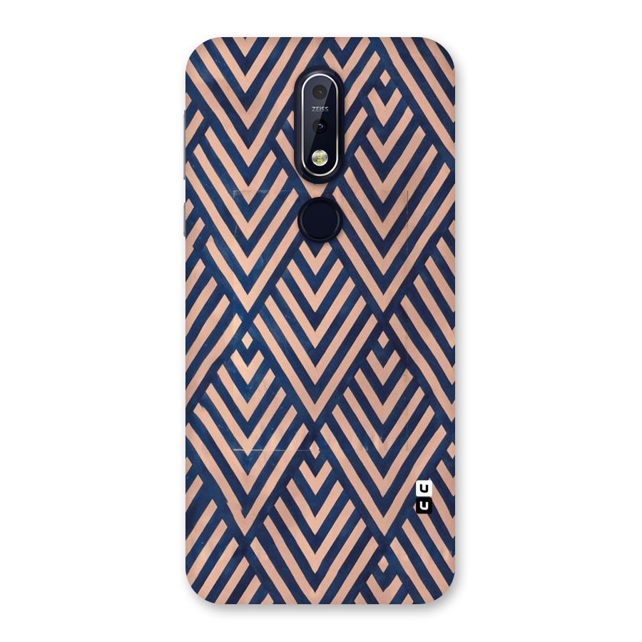 Blue Peach Back Case for Nokia 7.1