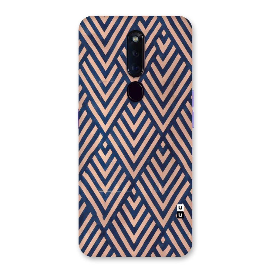 Blue Peach Back Case for Oppo F11 Pro
