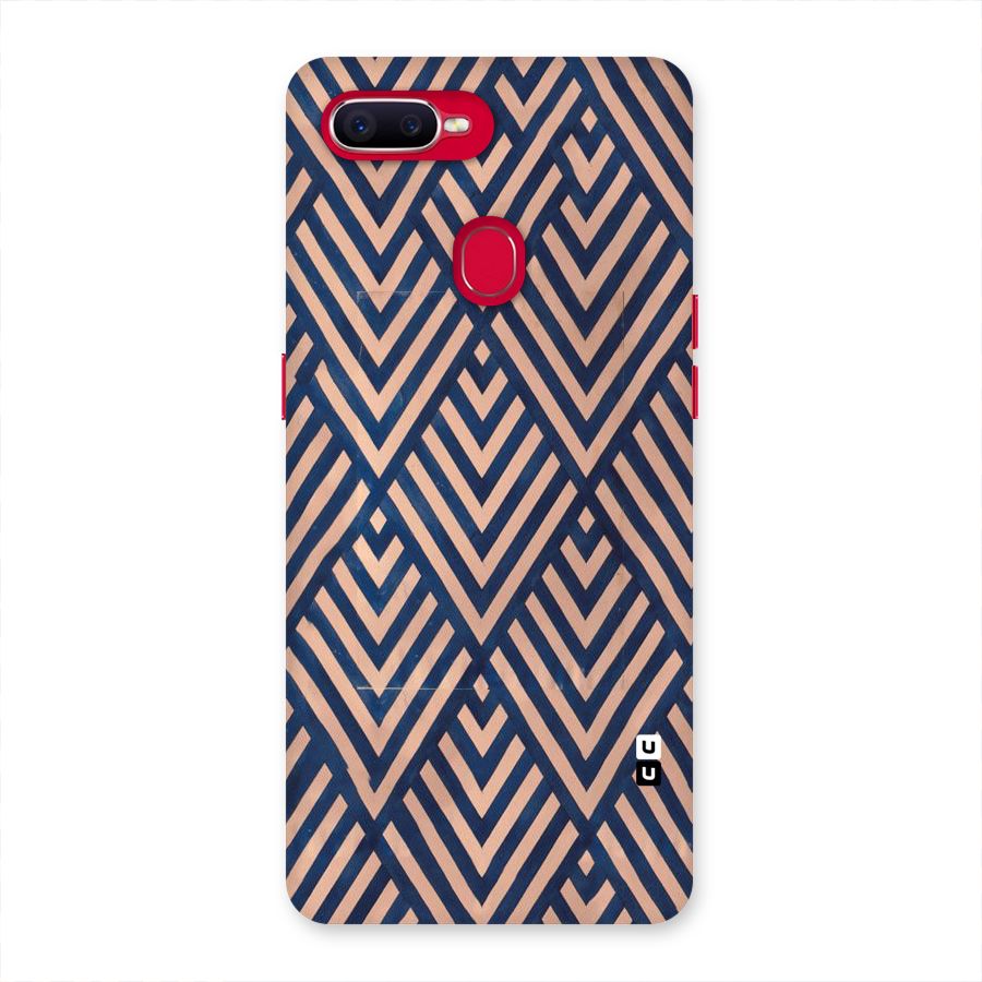Blue Peach Back Case for Oppo F9 Pro