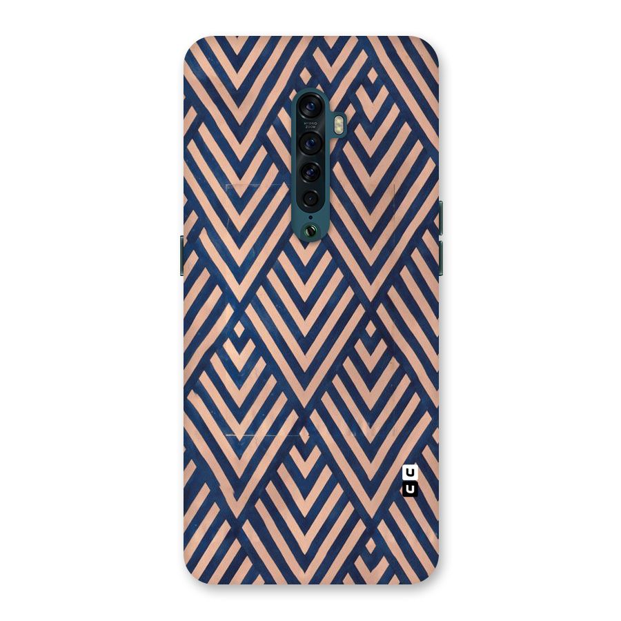 Blue Peach Back Case for Oppo Reno2