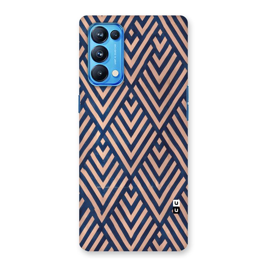 Blue Peach Back Case for Oppo Reno5 Pro 5G