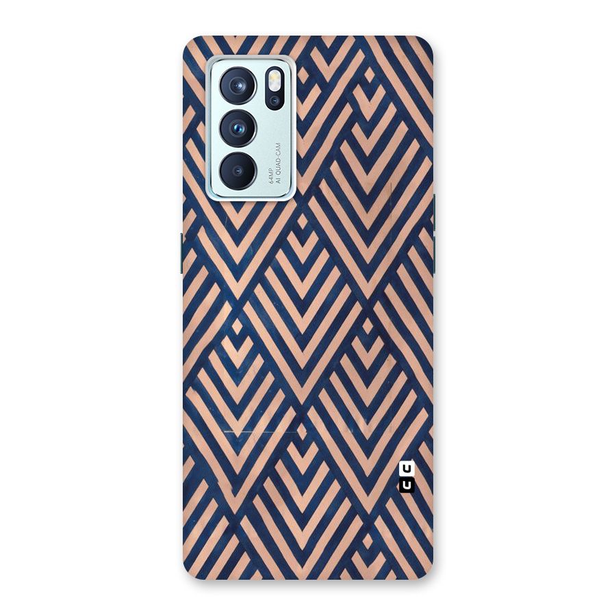 Blue Peach Back Case for Oppo Reno6 Pro 5G