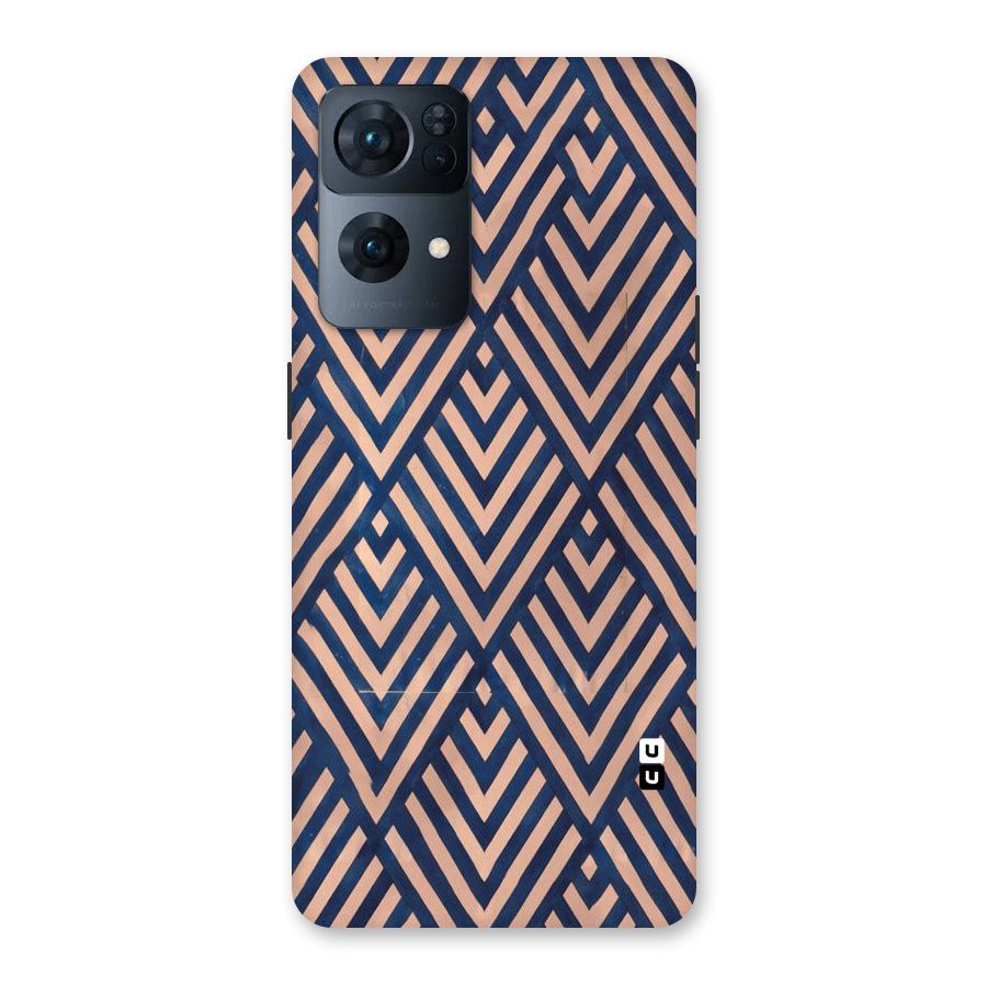 Blue Peach Back Case for Oppo Reno7 Pro 5G