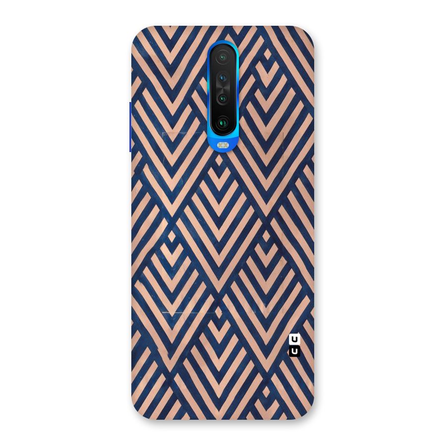 Blue Peach Back Case for Poco X2