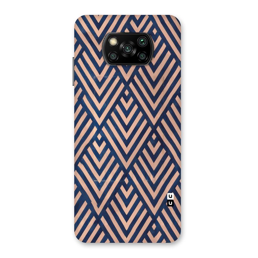 Blue Peach Back Case for Poco X3