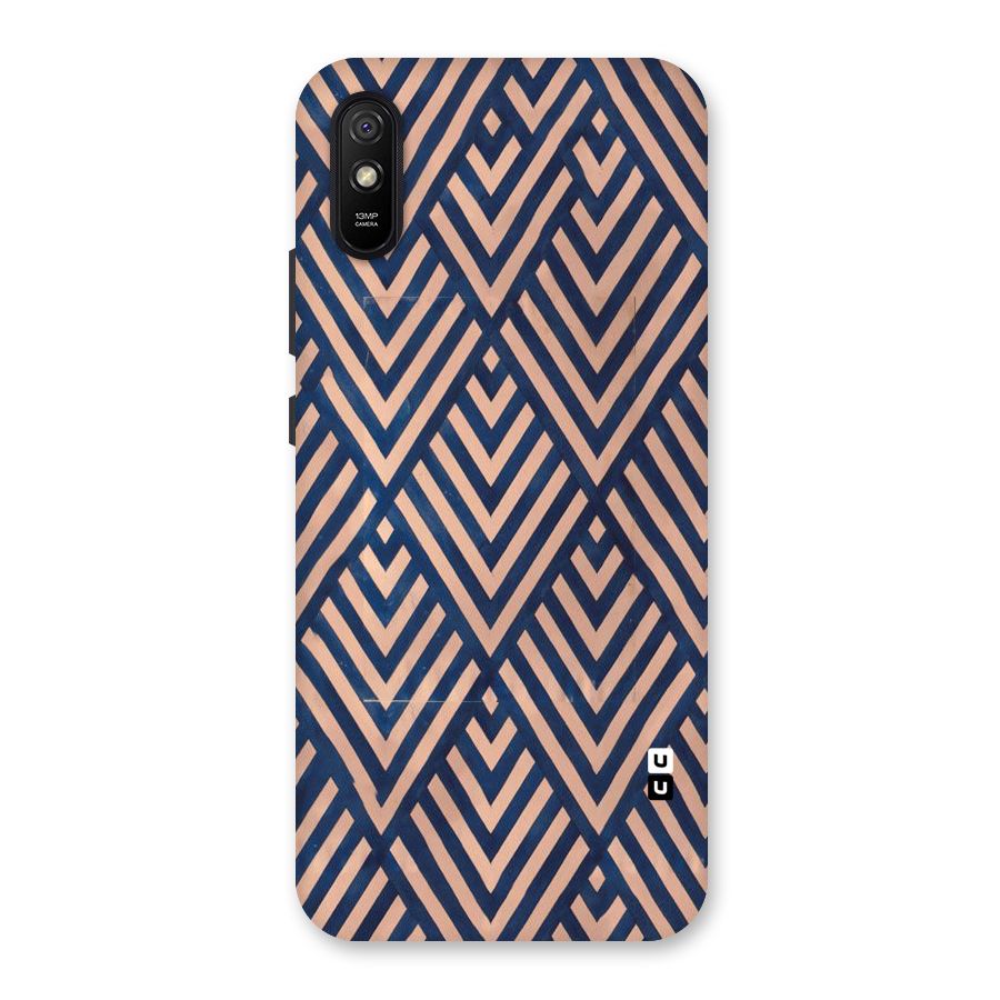 Blue Peach Back Case for Redmi 9i