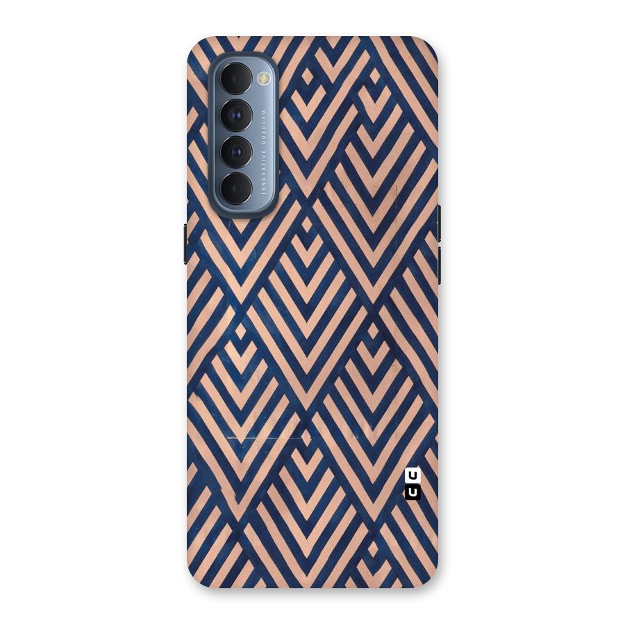 Blue Peach Back Case for Reno4 Pro