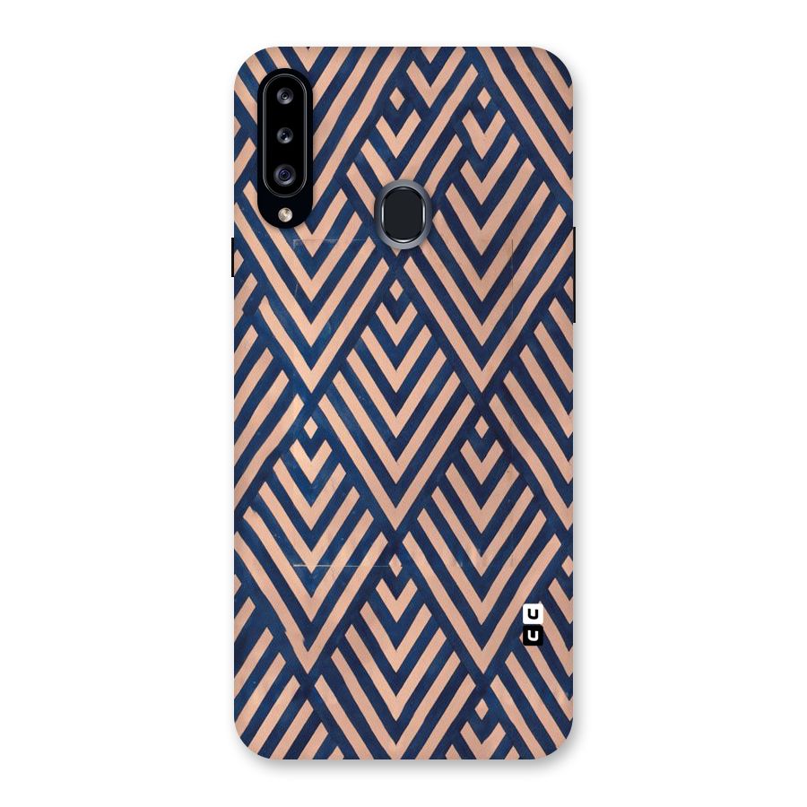 Blue Peach Back Case for Samsung Galaxy A20s