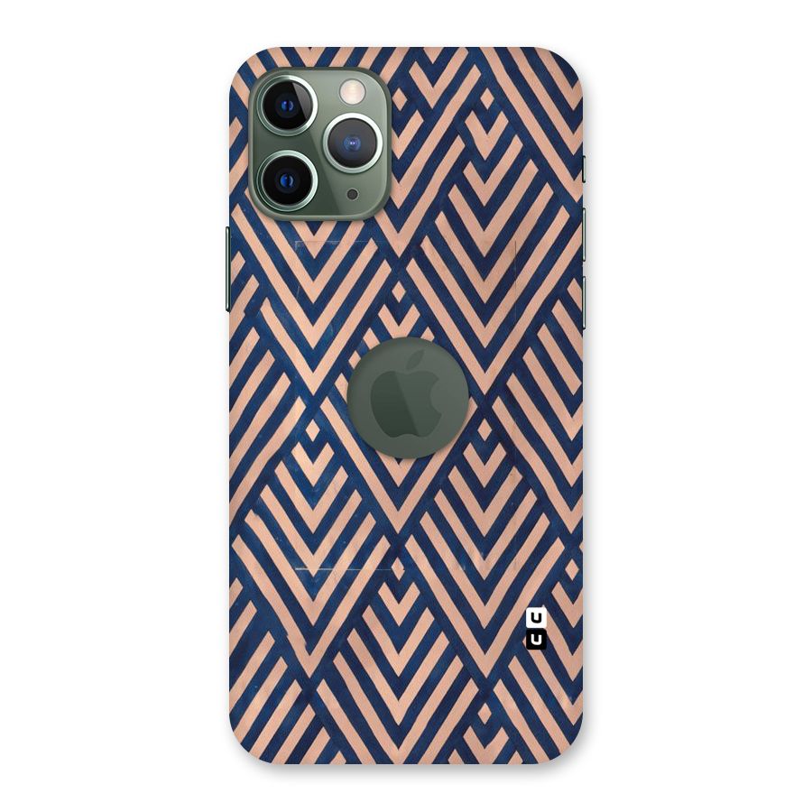Blue Peach Back Case for iPhone 11 Pro Logo  Cut