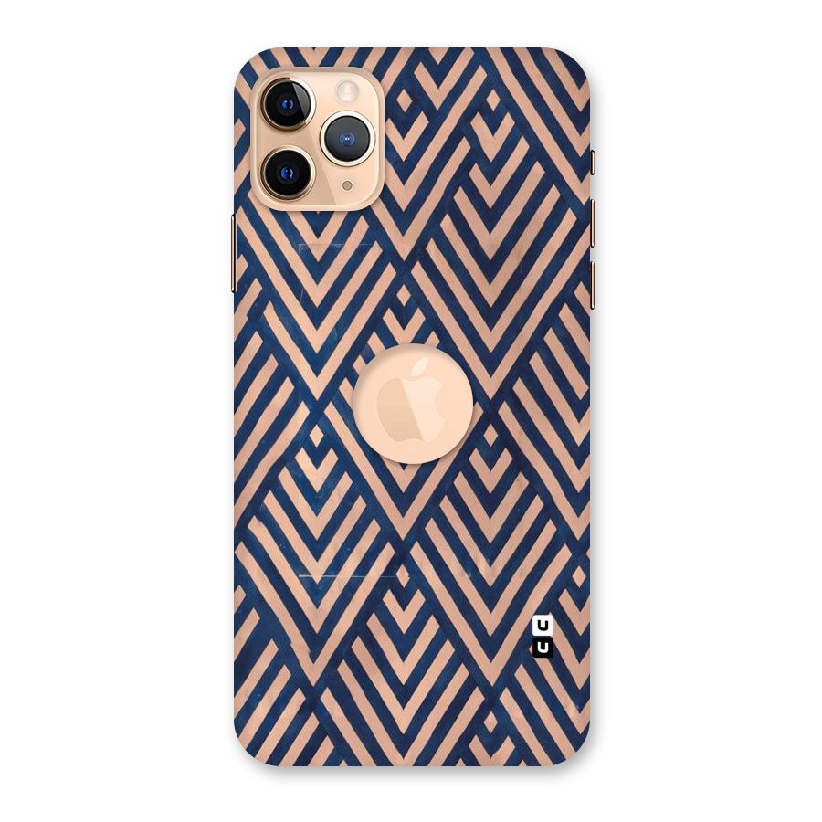 Blue Peach Back Case for iPhone 11 Pro Max Logo Cut