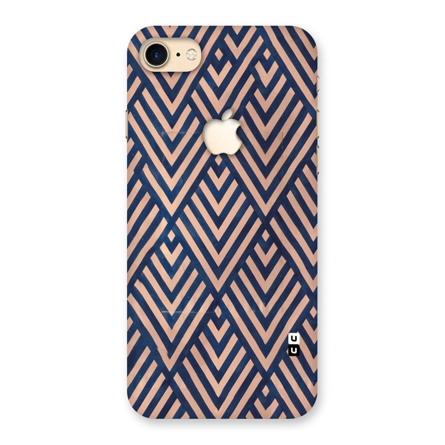 Blue Peach Back Case for iPhone 7 Apple Cut