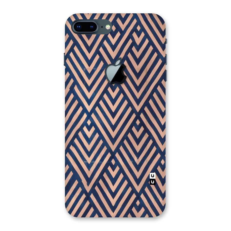 Blue Peach Back Case for iPhone 7 Plus Apple Cut