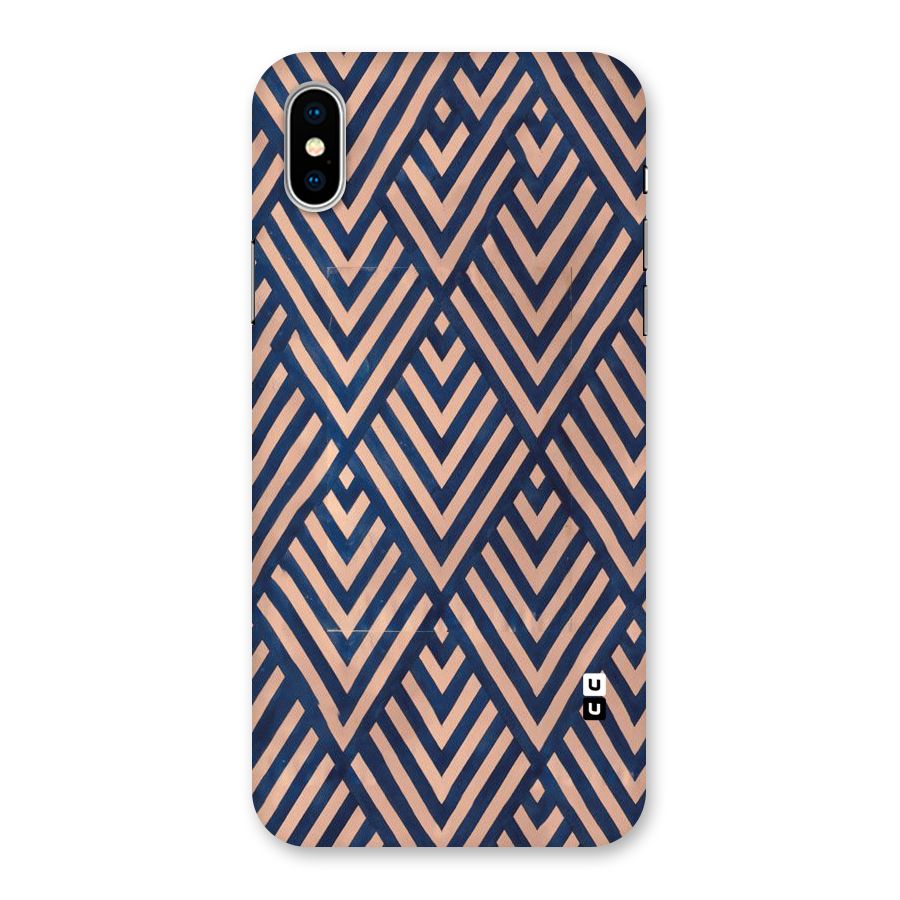 Blue Peach Back Case for iPhone XS