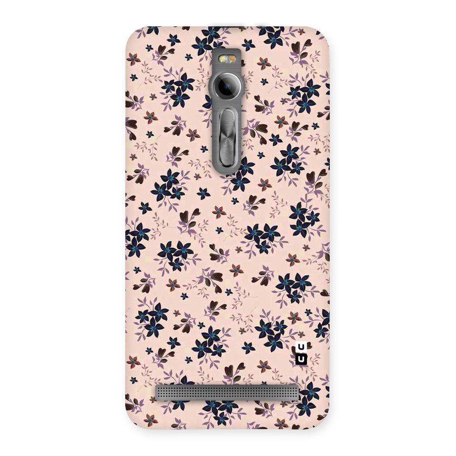 Blue Peach Floral Back Case for Asus Zenfone 2