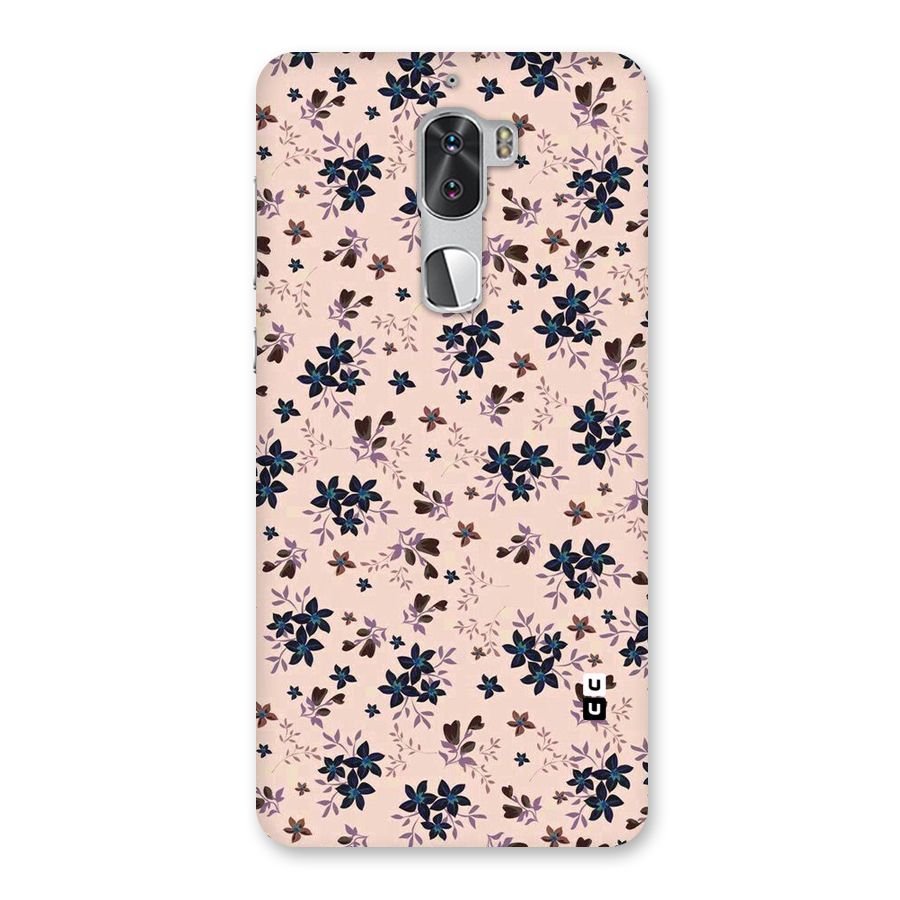 Blue Peach Floral Back Case for Coolpad Cool 1