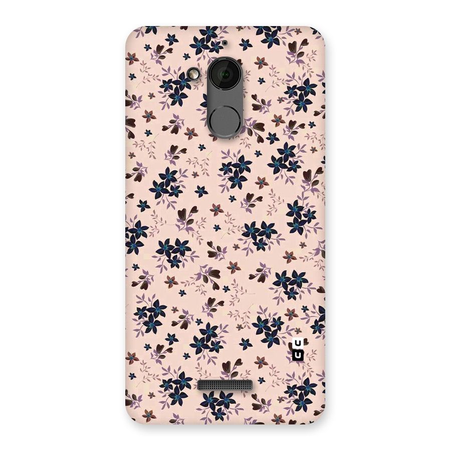 Blue Peach Floral Back Case for Coolpad Note 5