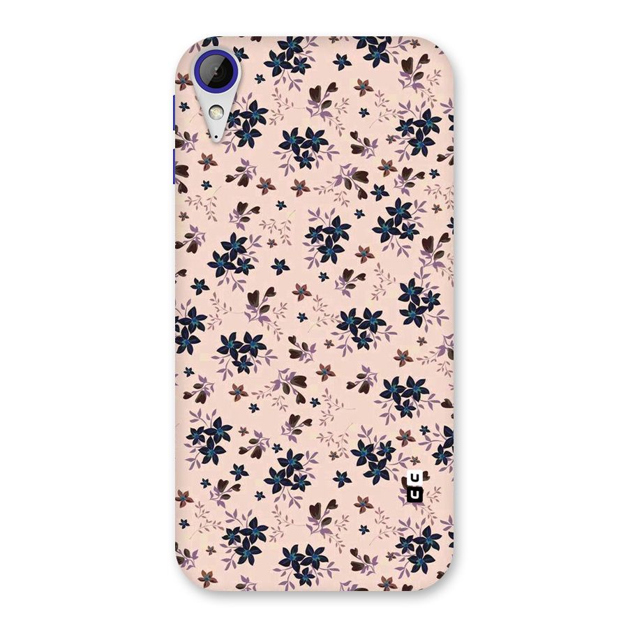 Blue Peach Floral Back Case for Desire 830