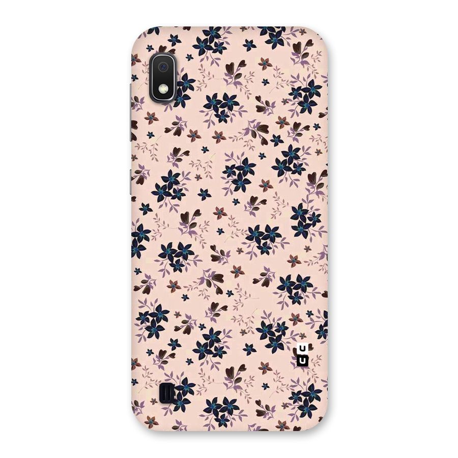 Blue Peach Floral Back Case for Galaxy A10