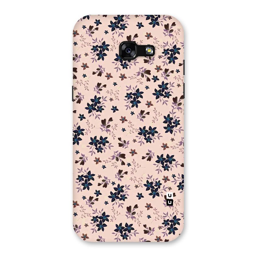 Blue Peach Floral Back Case for Galaxy A5 2017