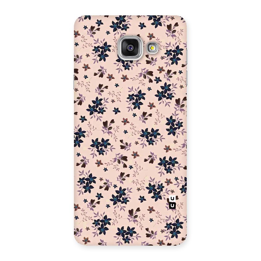 Blue Peach Floral Back Case for Galaxy A7 2016