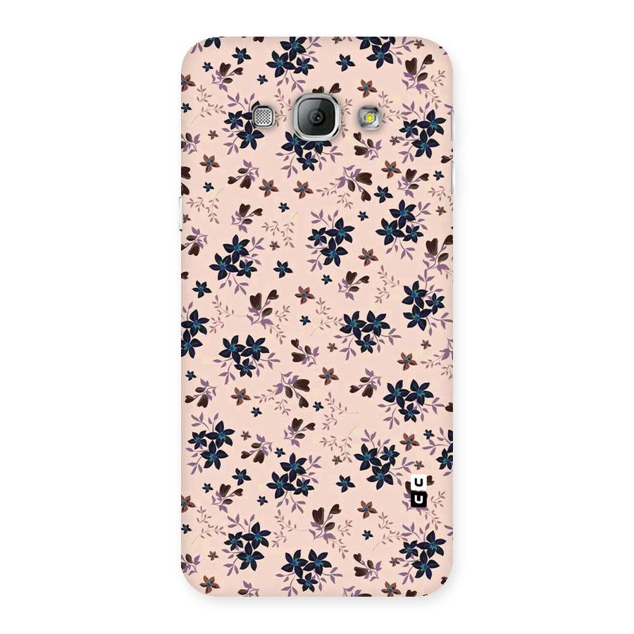 Blue Peach Floral Back Case for Galaxy A8