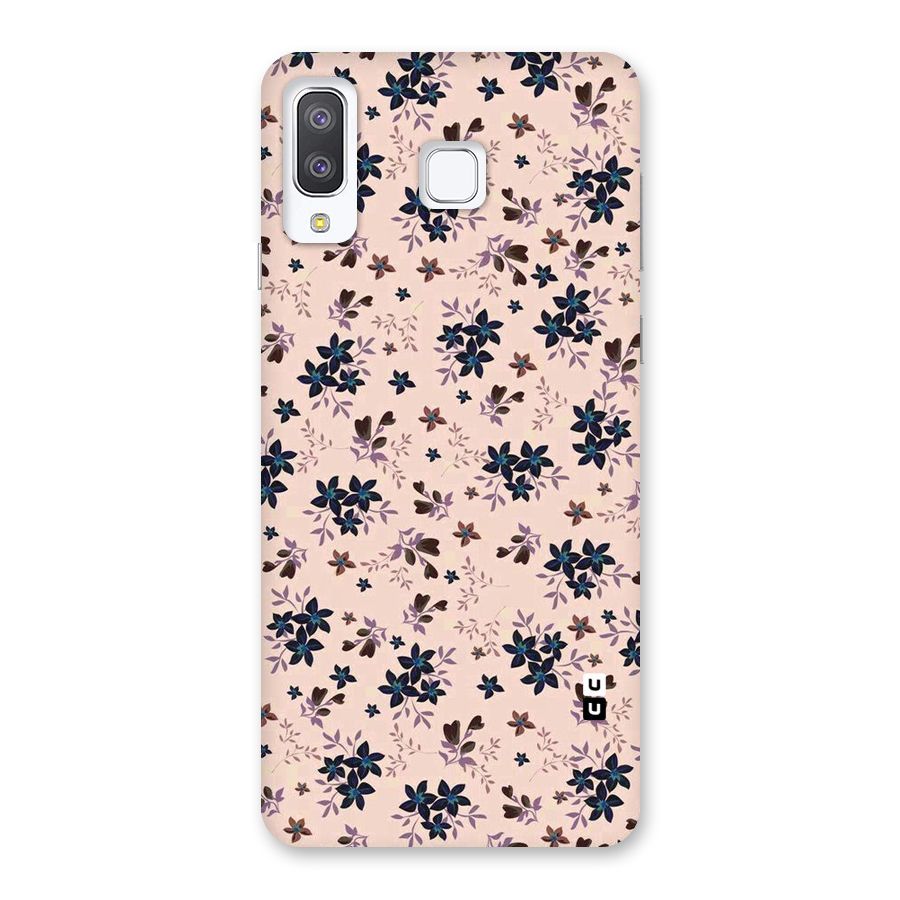 Blue Peach Floral Back Case for Galaxy A8 Star