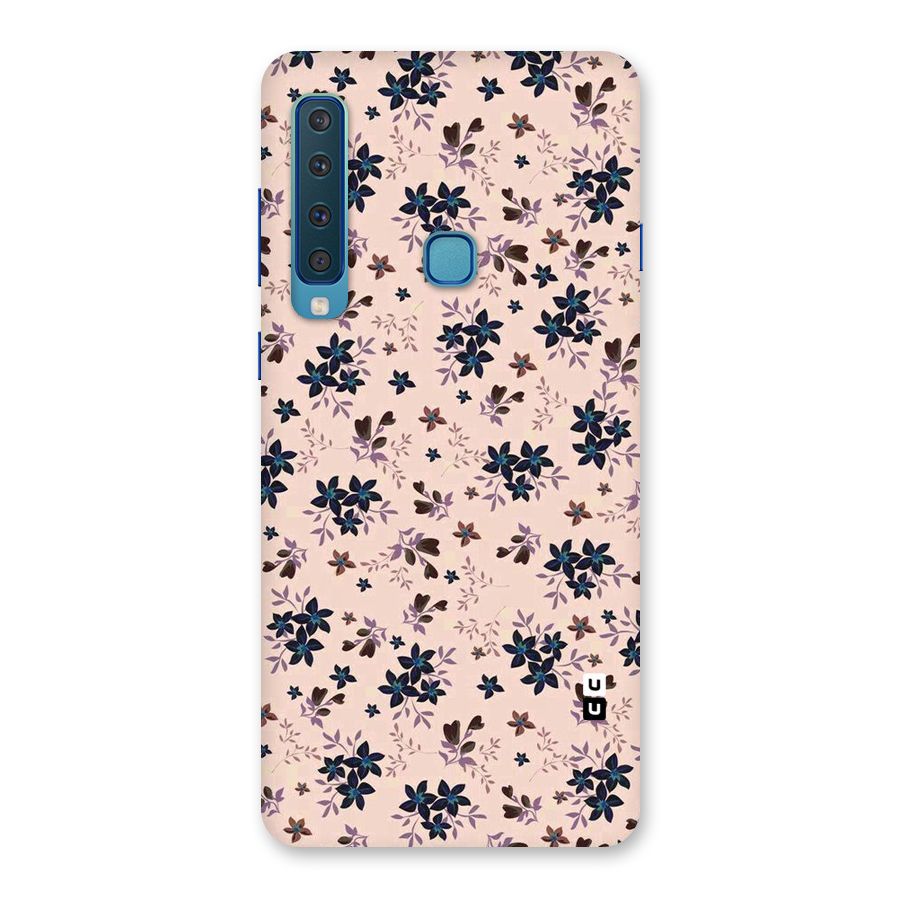 Blue Peach Floral Back Case for Galaxy A9 (2018)