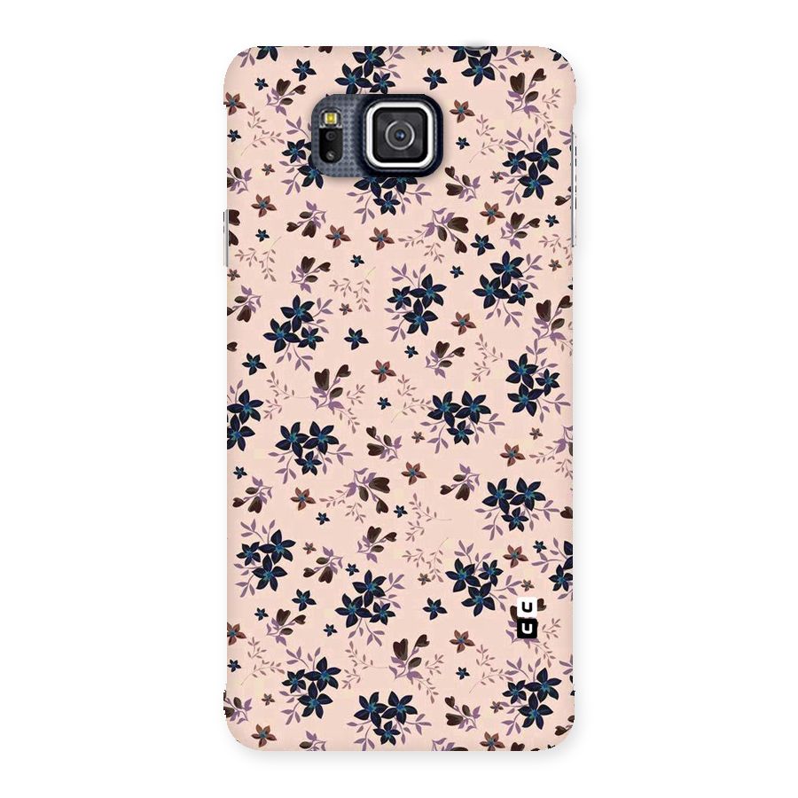 Blue Peach Floral Back Case for Galaxy Alpha