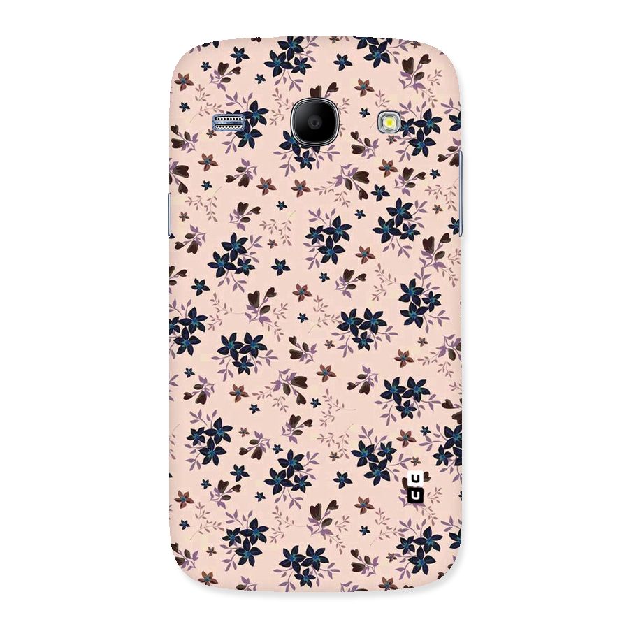 Blue Peach Floral Back Case for Galaxy Core