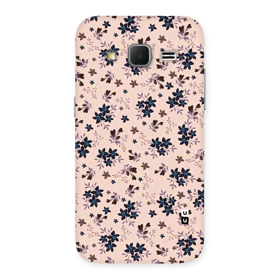 Blue Peach Floral Back Case for Galaxy Core Prime